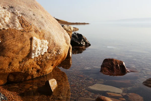 Sůl z Mrtvého moře v Jordánsku — Stock fotografie