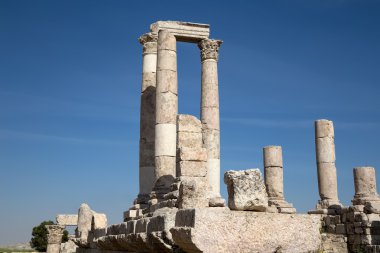 Herkül Tapınağı, Roma Korint sütunları Kalesi Hill, amman, Ürdün