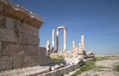 Herkül Tapınağı, Roma Korint sütunları Kalesi Hill, amman, Ürdün