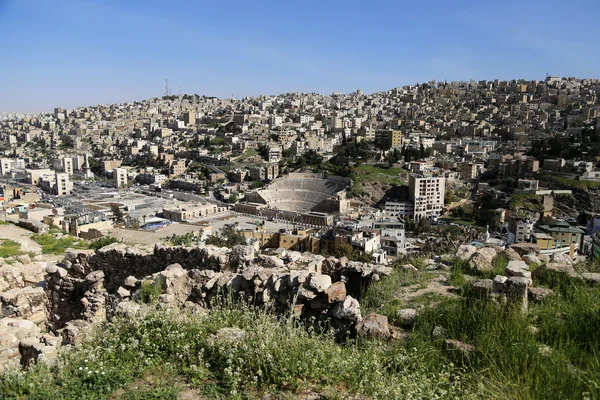 View of Amman 's skyline, Jordan — стоковое фото