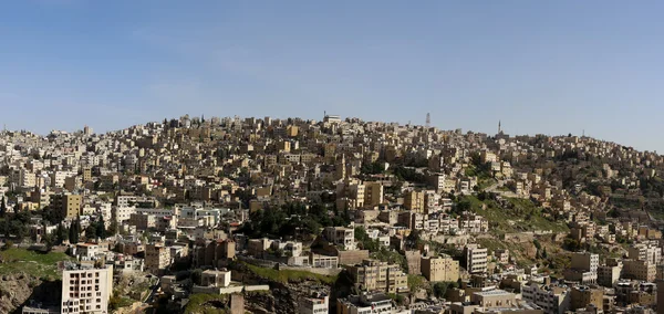 Panoramik amman'ın manzarası, jordan — Stok fotoğraf