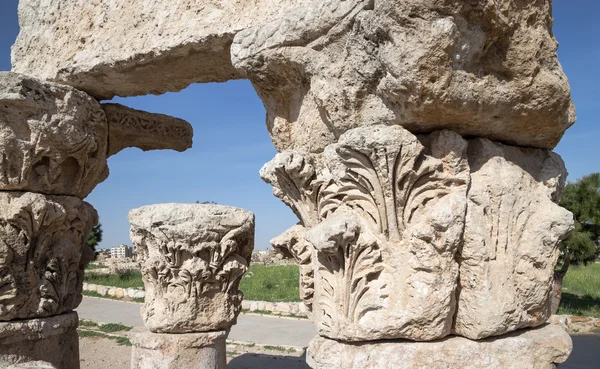 Amman landmärken--gamla romerska citadel hill, Jordanien — Stockfoto