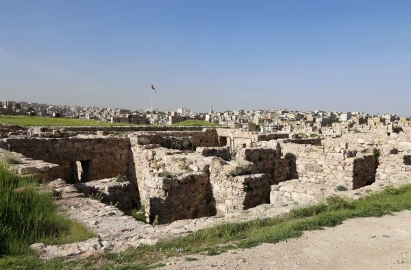 Monuments de la ville d'Amman - ancienne Citadelle romaine Hill, Jordanie — Photo