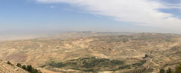 Panorama paesaggio montano desertico, Giordania — Foto Stock