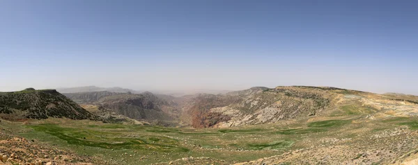 Panorama desert mountain landscape, Jordan — Stock Photo, Image