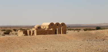 amman, Ürdün yakınındaki Quseir (Kasr) amra çöl castle. ünlü fresk 's ile dünya mirası.