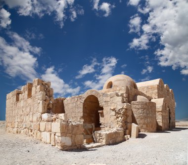 amman, Ürdün yakınındaki Quseir (Kasr) amra çöl castle. ünlü fresk 's ile dünya mirası.