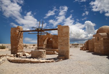 amman, Ürdün yakınındaki Quseir (Kasr) amra çöl castle. ünlü fresk 's ile dünya mirası.