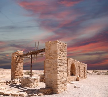 amman, Ürdün yakınındaki Quseir (Kasr) amra çöl castle. ünlü fresk 's ile dünya mirası.