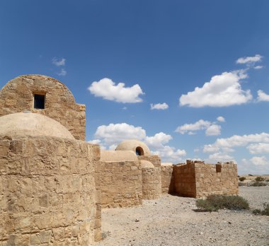 amman, Ürdün yakınındaki Quseir (Kasr) amra çöl castle. ünlü fresk 's ile dünya mirası.