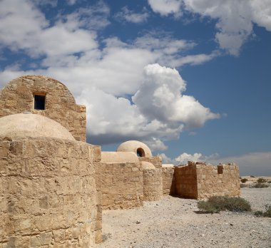 amman, Ürdün yakınındaki Quseir (Kasr) amra çöl castle. ünlü fresk 's ile dünya mirası.