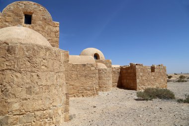 amman, Ürdün yakınındaki Quseir (Kasr) amra çöl castle. ünlü fresk 's ile dünya mirası.