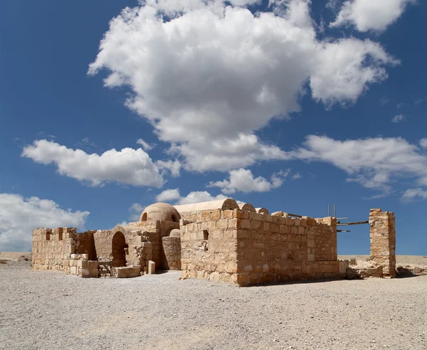 Amman, Ürdün yakınındaki Quseir (Kasr) amra çöl castle. ünlü fresk 's ile dünya mirası. — Stok fotoğraf