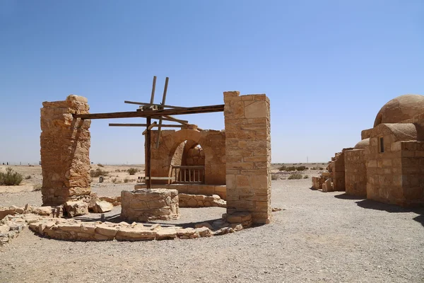 Amman, Ürdün yakınındaki Quseir (Kasr) amra çöl castle. ünlü fresk 's ile dünya mirası. — Stok fotoğraf