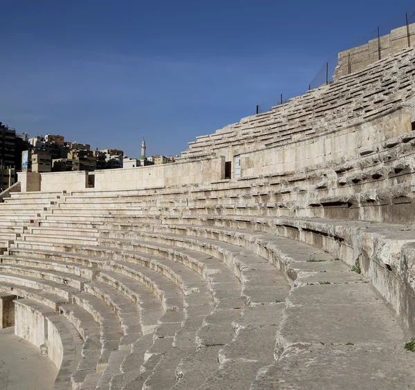 Romeins theater in amman, Jordanië — Stockfoto