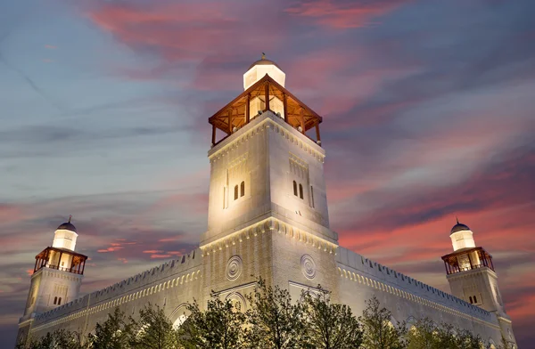 (gece), Kral Hüseyin bin talal Camii Amman'da Ürdün — Stok fotoğraf