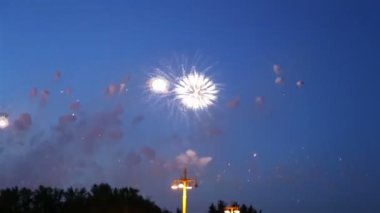 zafer günü, moscow, Rusya Federasyonu (09 Nisan 2014 üzerinde havai fişek)