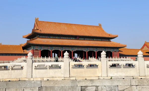 Cidade Proibida, Pequim, China foi o palácio imperial chinês desde a Dinastia Ming até o final da Dinastia Qing. — Fotografia de Stock