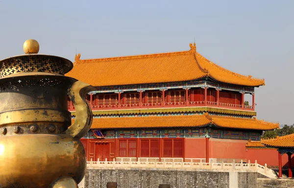 Città Proibita, Pechino, Cina era il palazzo imperiale cinese dalla dinastia Ming alla fine della dinastia Qing — Foto Stock