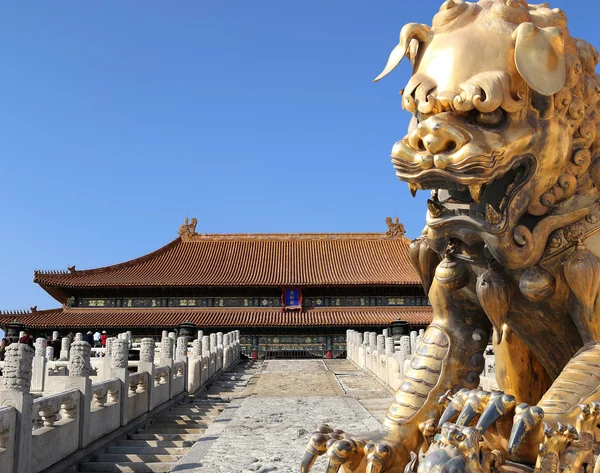 Cidade Proibida, Pequim, China foi o palácio imperial chinês desde a Dinastia Ming até o final da Dinastia Qing. — Fotografia de Stock