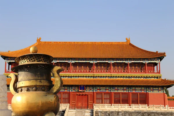 Verboden stad, Peking, china--was het chinese keizerlijk paleis uit de ming-dynastie aan het einde van de Qing-dynastie — Stockfoto