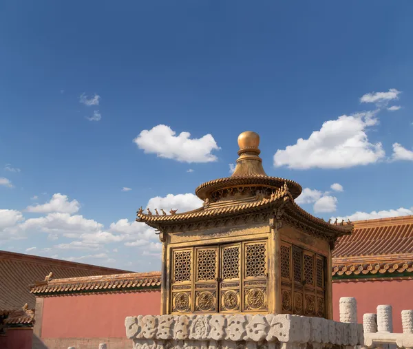 Verboden stad, Peking, china--was het chinese keizerlijk paleis uit de ming-dynastie aan het einde van de Qing-dynastie — Stockfoto