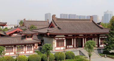Bölge dev Vahşi kaz Pagodası veya büyük vahşi kaz Pagodası, Budist pagoda Güney xian (sian, xi'an), shaanxi Eyaleti, Çin bulunmaktadır