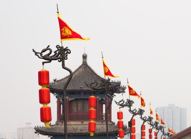surları xian (sian, xi'an) eski bir Çin--en eski ve en iyi temsil başkenti Çin şehir surları korunmuş.