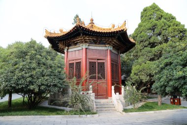 1087, eski dünya ünlü taş Kütüphane ve Hat sanatı, Çin'in Sarayı taş tabletlerin orman içinde kurulan xian (sian, xi'an) beilin Müzesi (stel orman)