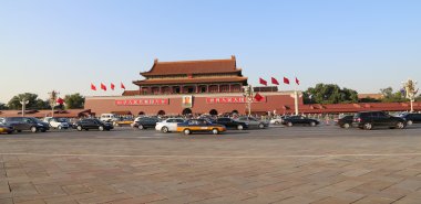 Tiananmen kapısı yasak şehrin kuzeyinde tiananmen Meydanı, beijing, Çin.