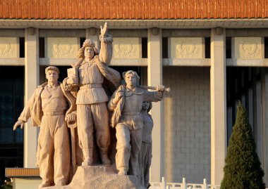 devrimci heykel tiananmen Meydanı Pekin'de, Çin