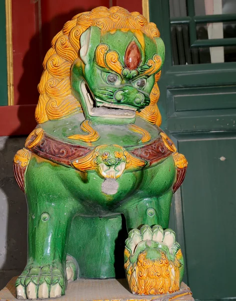 Stone Guardian Lion, Beijing, China — Stock Photo, Image