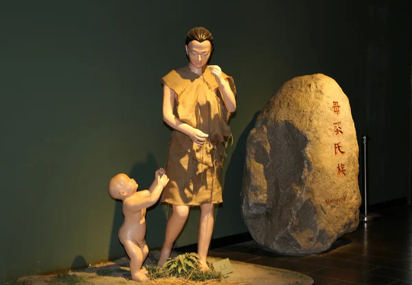 Banpo Museum - er et museum i Xi 'an (Xian, Sian), Shaanxi, Kina. Museet huser gjenstander fra det arkeologiske funnstedet Banpo. . – stockfoto