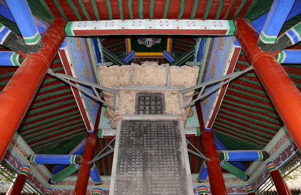 1087, eski dünya ünlü taş Kütüphane ve Hat sanatı, Çin'in Sarayı taş tabletlerin orman içinde kurulan xian (sian, xi'an) beilin Müzesi (stel orman) — Stok fotoğraf