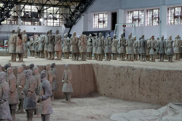 Qin dynasty Terracotta Army, Xian (Sian), China Royalty Free Stock Photos