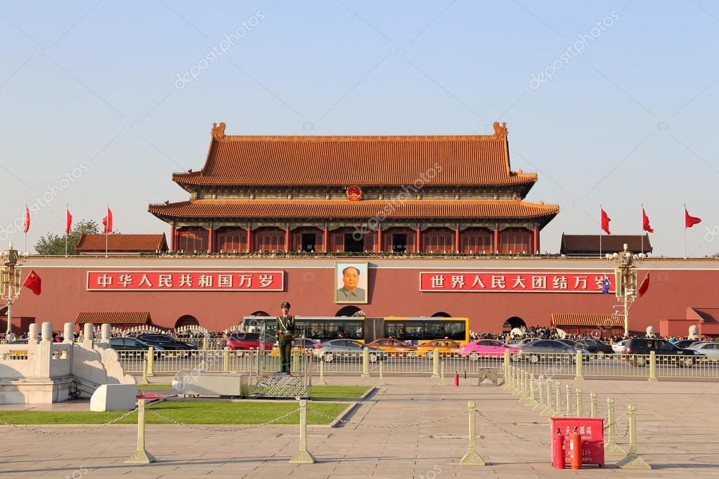 天安门城楼故宫天安门广场，北京，中国. —— 库存社论照片