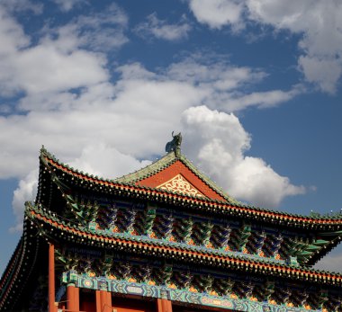 zhengyangmen kapısı (qianmen). Bu ünlü kapısı tiananmen Meydanı Pekin'de, Çin güneyinde yer alır