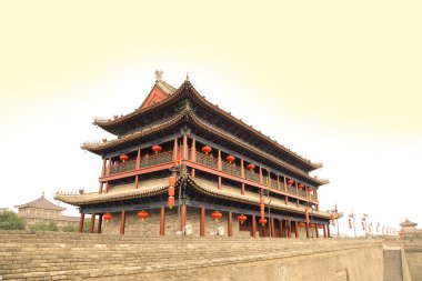 surları xian (sian, xi'an) eski bir Çin--en eski ve en iyi temsil başkenti Çin şehir surları korunmuş.
