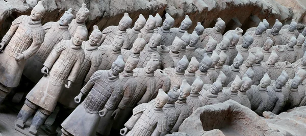 Exército de terracota de dinastia Qin, xian (sian), china — Fotografia de Stock