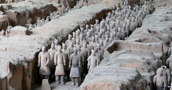 Qin hanedanı terracotta army, xian (sian), Çin — Stok fotoğraf