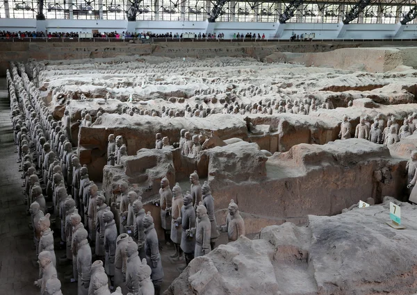 Qin dynasti Terrakottaarmén, xian (sian), Kina — Stockfoto