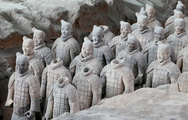 Exército de terracota de dinastia Qin, xian (sian), china — Fotografia de Stock