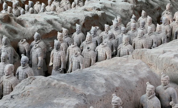 Терракотовая армия династии Цинь, Сиань (Сиань), Китай — стоковое фото
