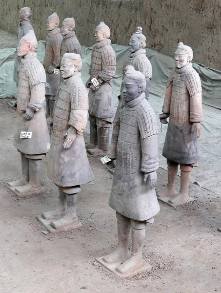 Exército de terracota de dinastia Qin, xian (sian), china — Fotografia de Stock