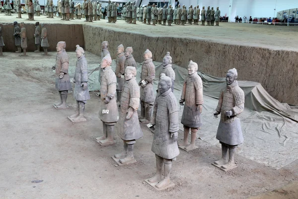 Dinastia Qin Esercito di Terracotta, Xian (Sian), Cina — Foto Stock
