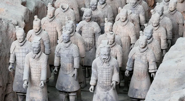 Qin dynasty Terracotta Army, Xian (Sian), China Royalty Free Stock Images