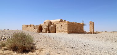 amman, Ürdün yakınındaki Quseir (Kasr) amra çöl castle. ünlü fresk 's ile dünya mirası.