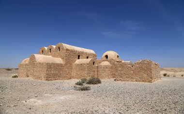 amman, Ürdün yakınındaki Quseir (Kasr) amra çöl castle. ünlü fresk 's ile dünya mirası.