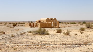 amman, Ürdün yakınındaki Quseir (Kasr) amra çöl castle. ünlü fresk 's ile dünya mirası.
