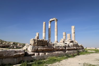 Herkül Tapınağı, Roma Korint sütunları Kalesi Hill, amman, Ürdün